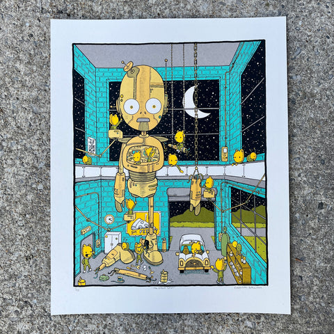 the night shift screen print (16x20)